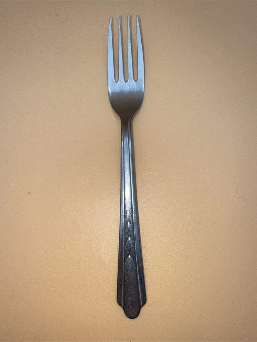 Ekco Stainless Flatware EKS7 CHEVRON Classic Silverware Flatware Single Fork